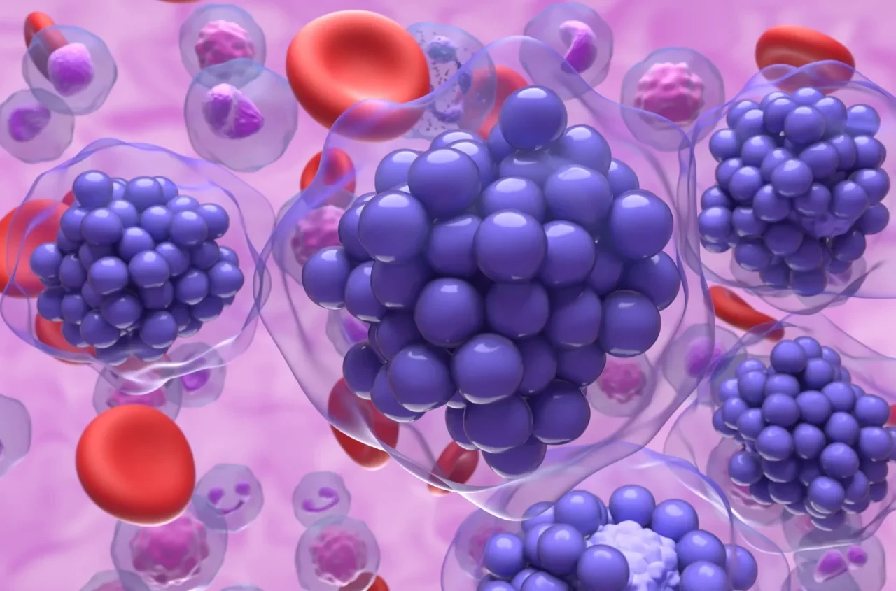 DBLCD: 3D-Illustration maligner B-Zell-Cluster