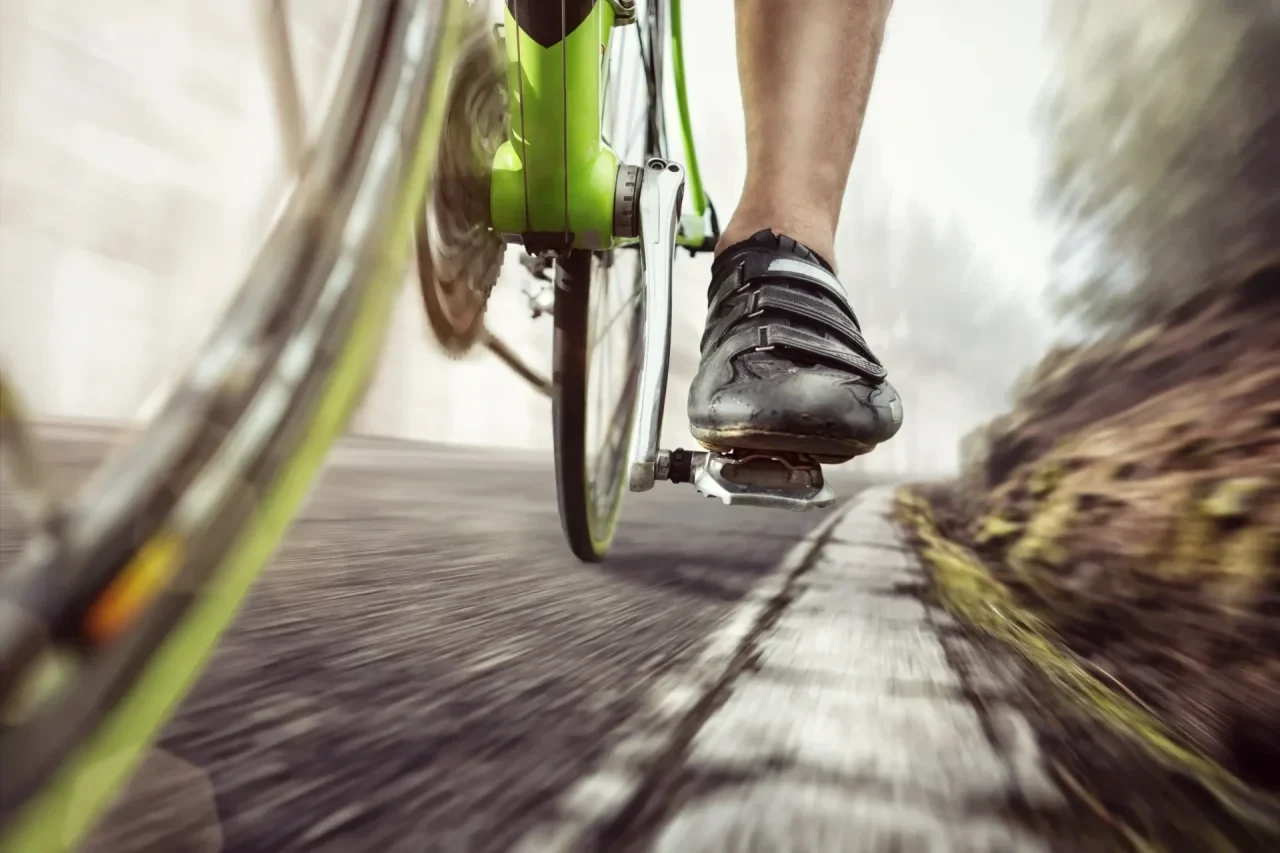 Radfahrer Fahrrad fahren