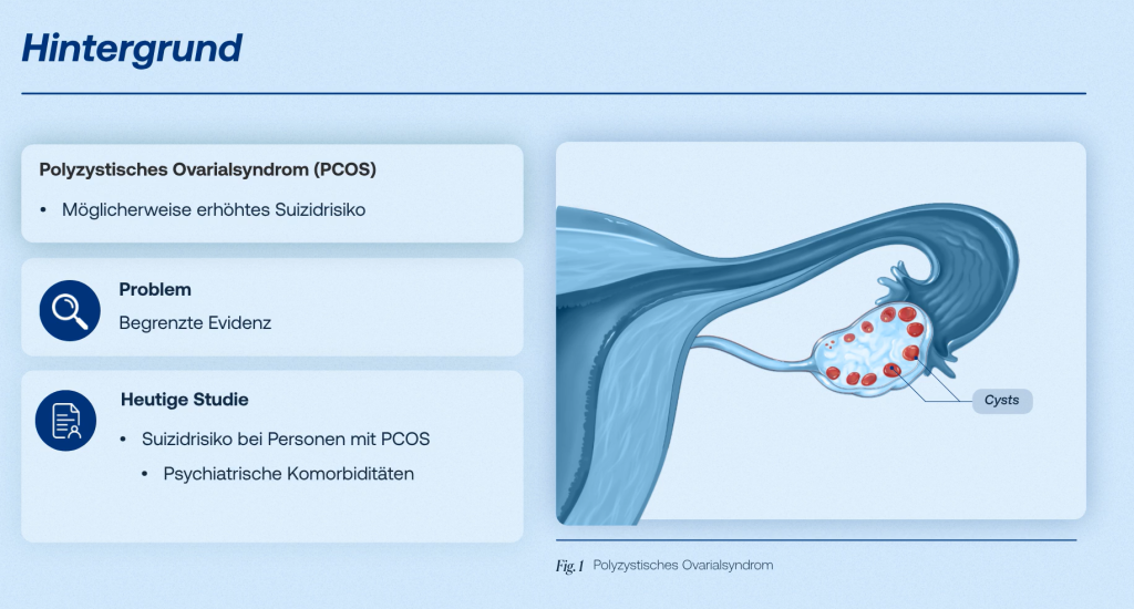 Personen mit polyzystischem Ovarialsyndrom (PCOS) könnten einem erhöhten Suizidrisiko ausgesetzt sein. (© Medudy)
