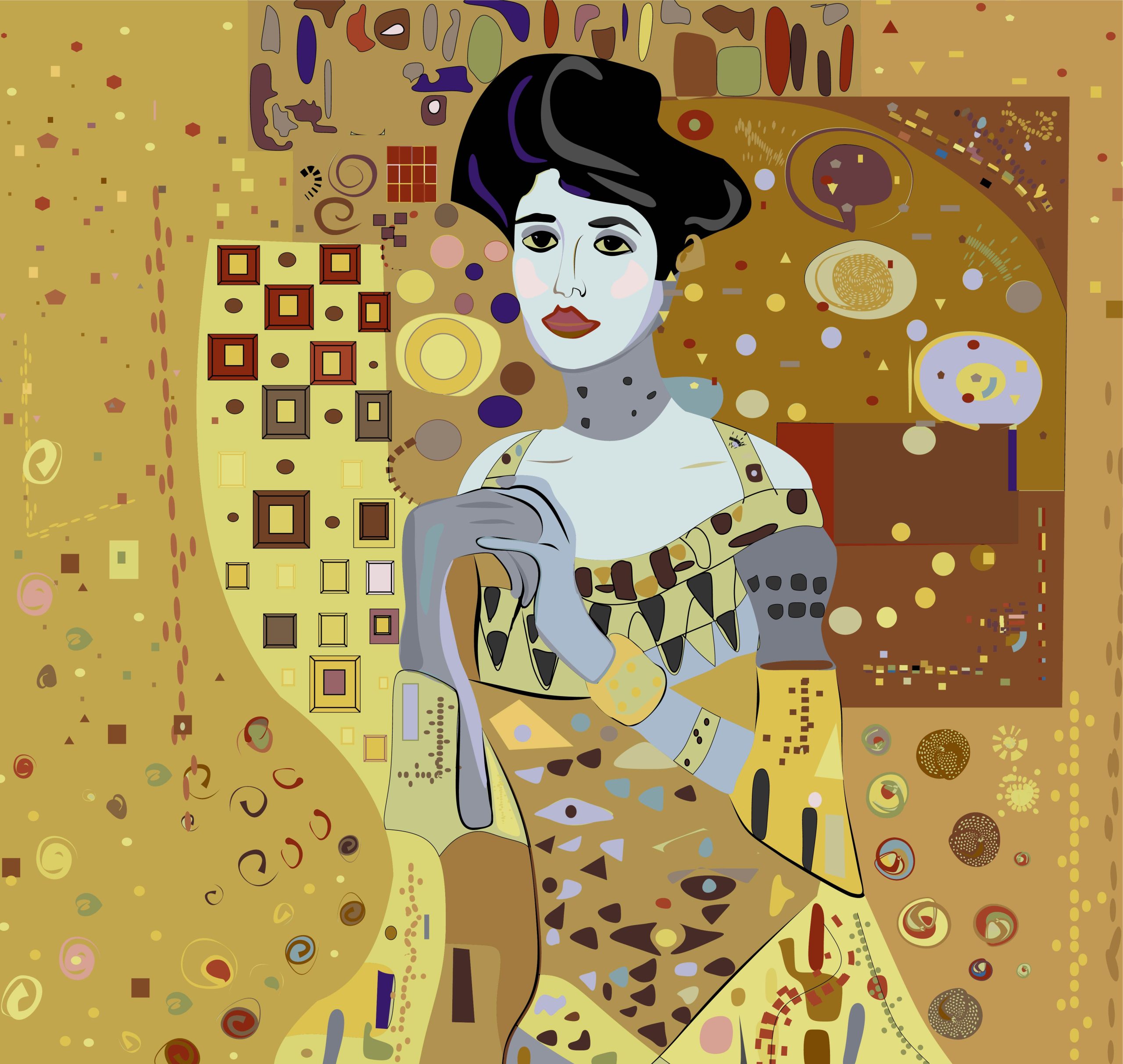 Gemälde wie von Gustav Klimt: Kunstwerke können heilsam wirken – das zeigen internationale Therapieprojekte. © romi49 / stock.adobe.com