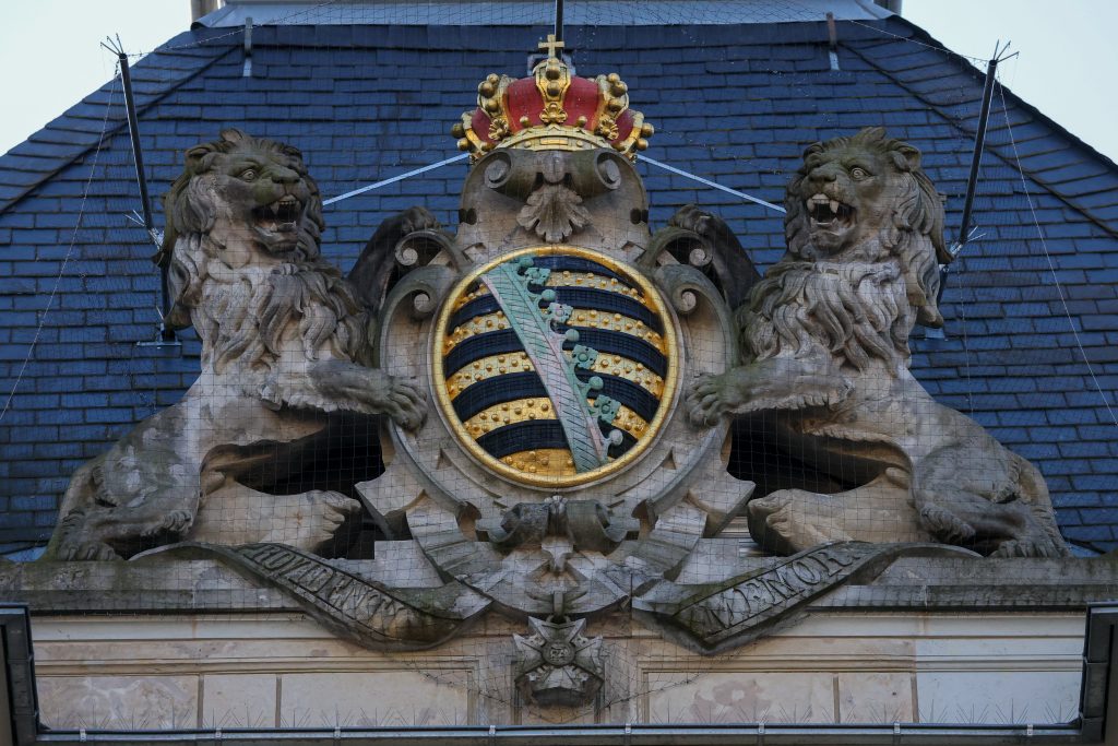 Das königlich-sächsische Wappen