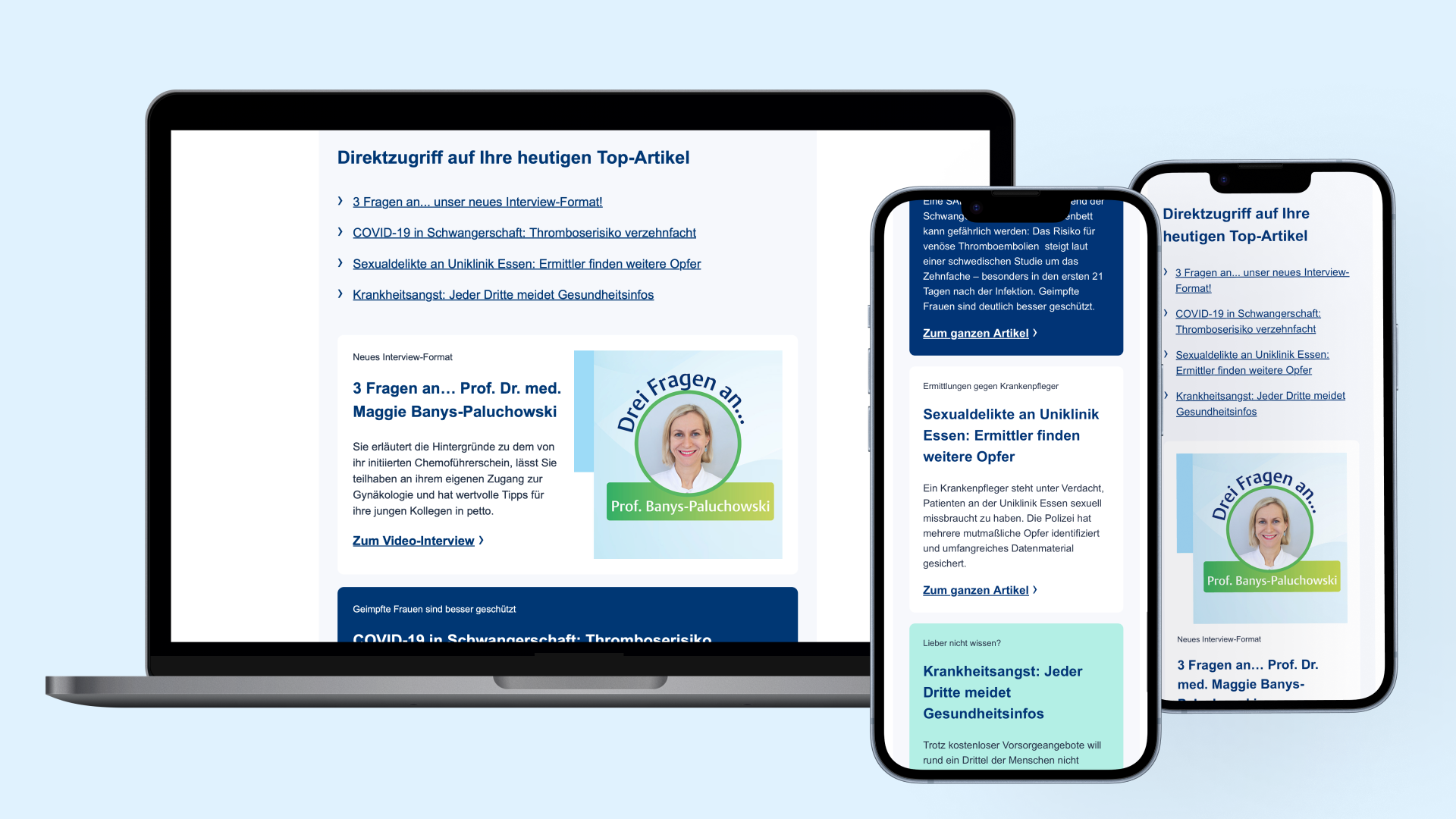 Immer up-to-date mit dem Thieme Praxis Newsletter